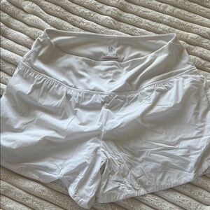 Women's White Athletic Shorts